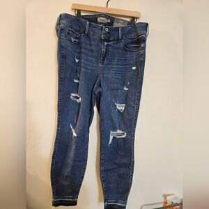 Torrid Dark Blue Distressed Jeggings SIZE 18R